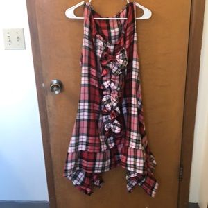 Homemade ruffle tunic with long sides